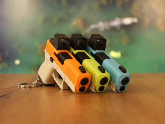 Glock Fidget Keychain – Slide-Action Toy