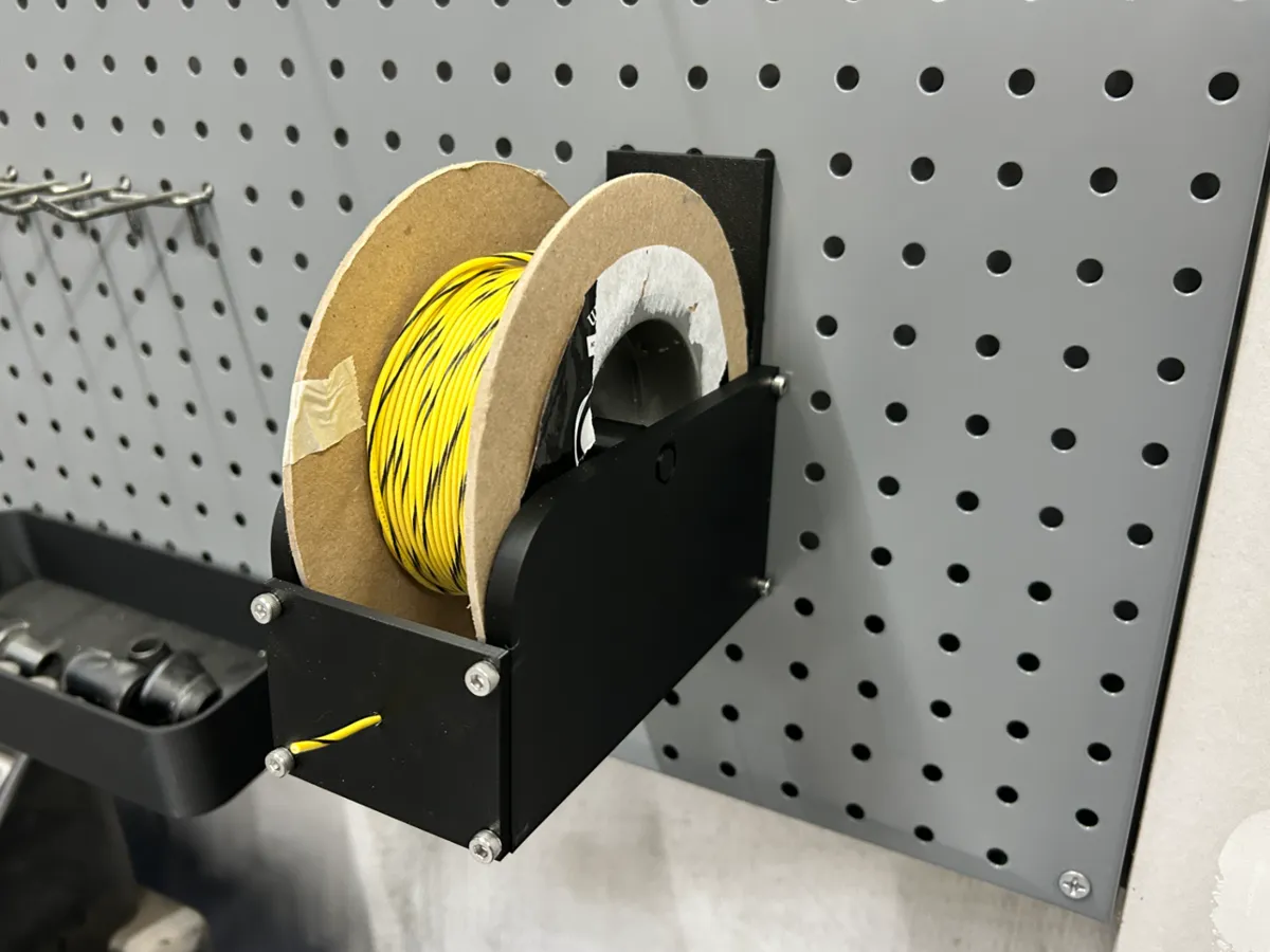 Pegboard Wire Spool Holder - Free 3D Print Model - MakerWorld