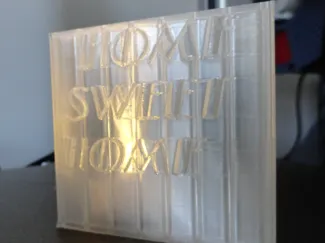 HOME SWEET HOME lamp decoration