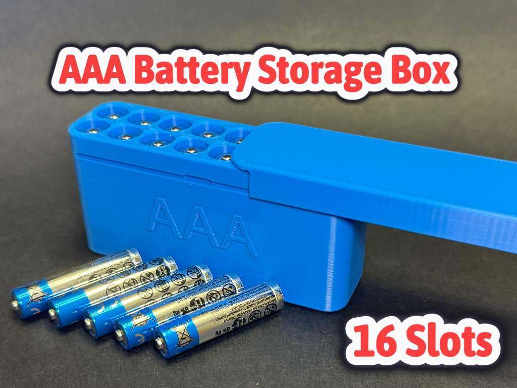 Travel AAA Battery Storage Box / AAA Battery Case 