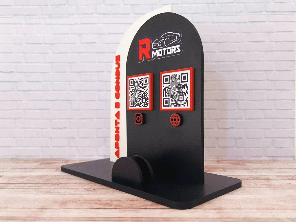 QR-Code-Social-Stand – Kostenloses 3D-Druckmodell – MakerWorld