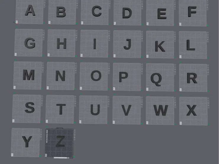 Decorative Block Letters