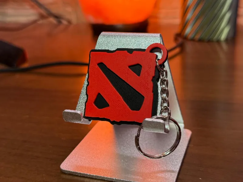 DOTA 2 emblem keychain