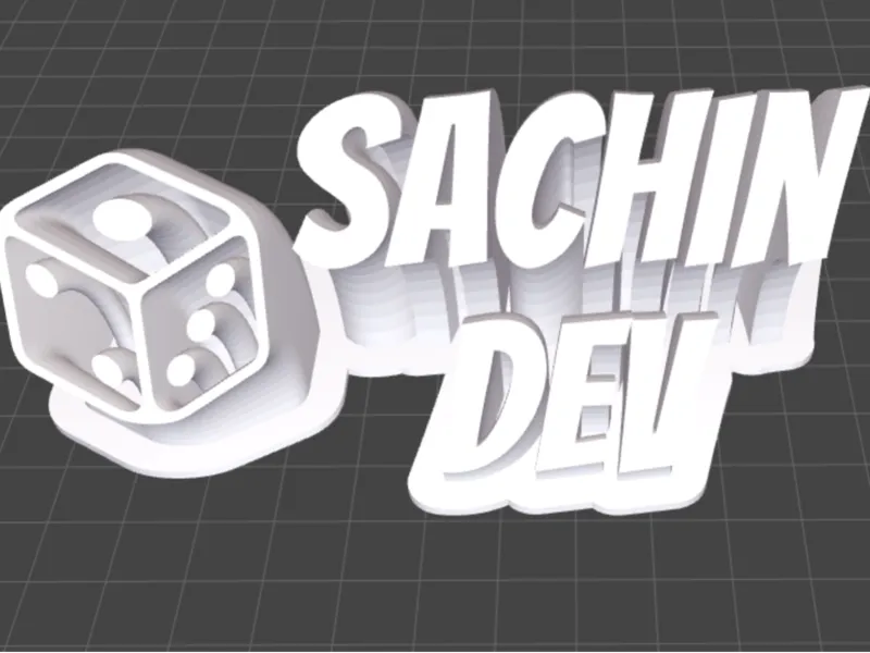 Sachin Dev Sweeping Nameplate