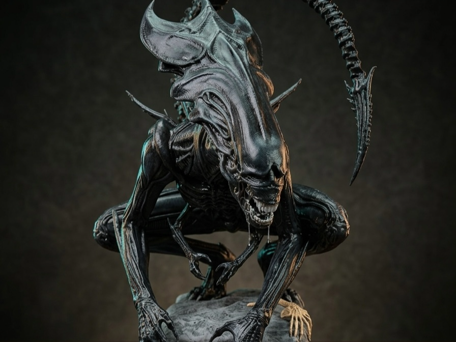 Xenomorph Queen protecting Egg