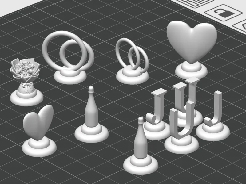 Miniatur-Figuren Monopoly, Brettspiele, Hochzeit