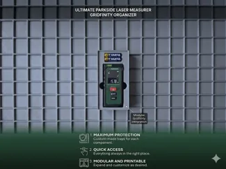 PARKSIDE Laser Distance Measurer Gridfinity Box