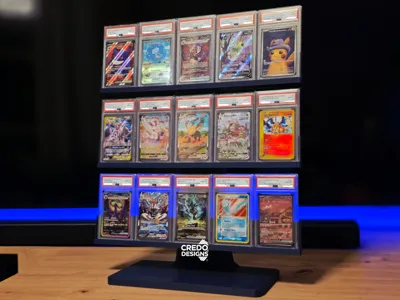 5x3 Pokémon PSA Slab Modern TCG Display Stand
