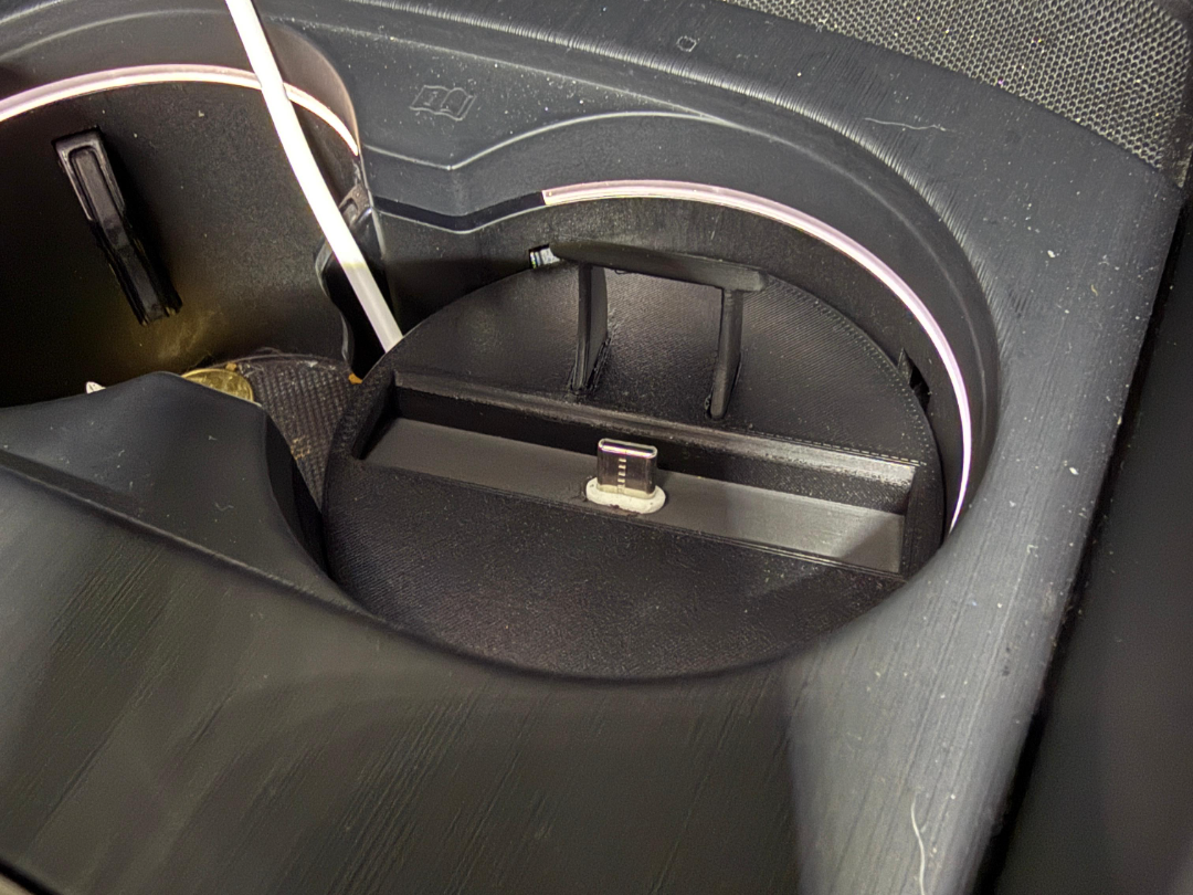 Audi A3 Cupholder USB-C Phone Charger Cradle