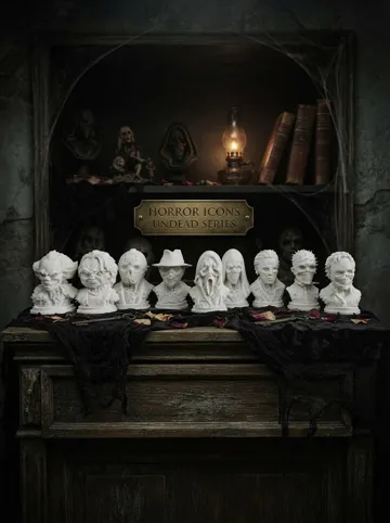Figura decorativa: Horror Icons Undead Bust Collection | — vista de referencia 3