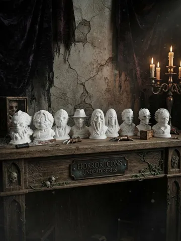 Figura decorativa: Horror Icons Undead Bust Collection | — vista de referencia 2