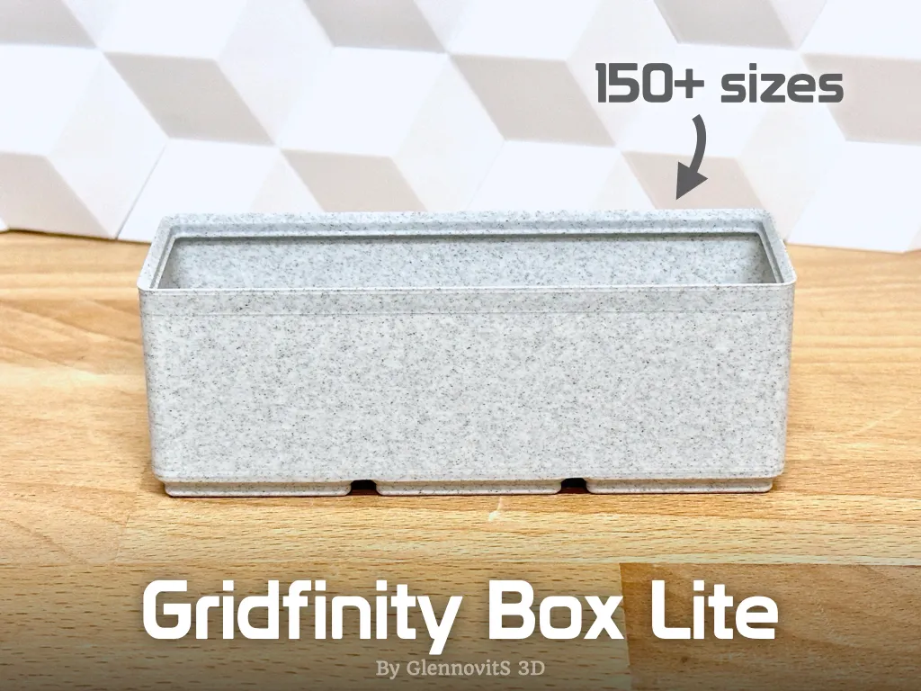 Gridfinity Box Lite - Filament friendly bins view 2