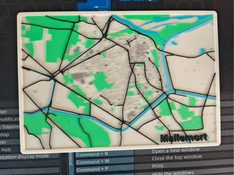 Cartographie colorée de Mallemort
