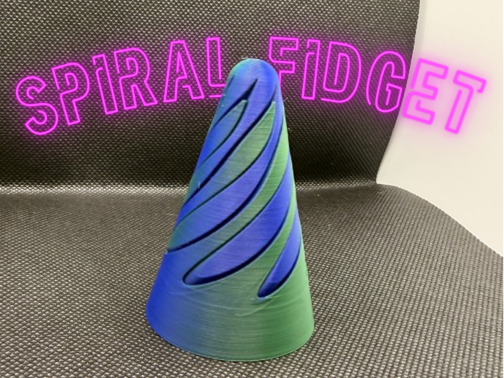 Smooth Spiral Fidget – Print in Place
