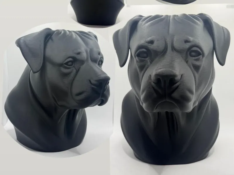 Rottweiler Dog Bust Ornament