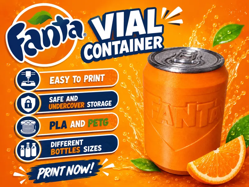 Fanta Vial Storage Container Peptide Bottles 