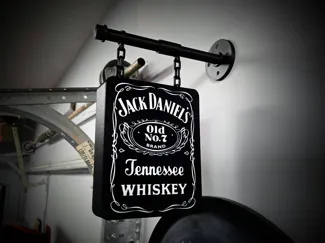 JACK DANIELS ~ 2-Sided Hanging Pub Style Lightbox