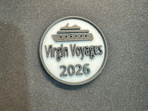 Virgin Voyages Cruise Poker Chip 2026 Souvenir