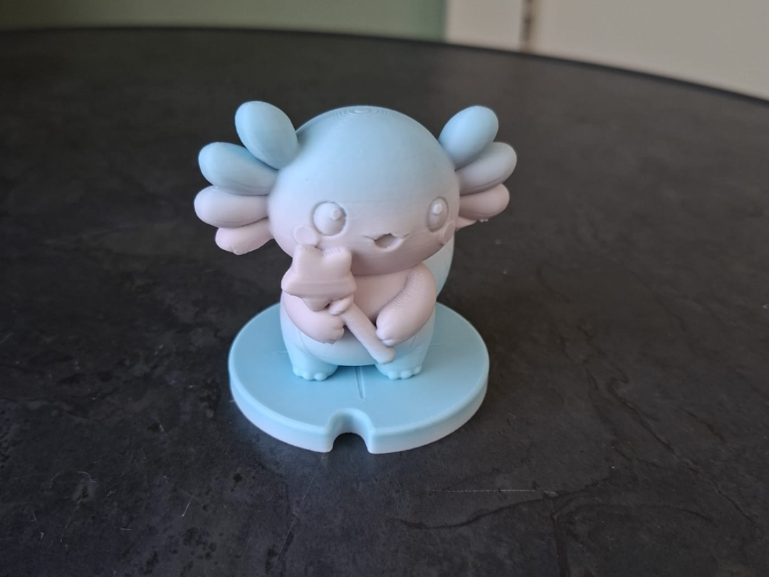 Cute Axolotl with Star Wand Figurine