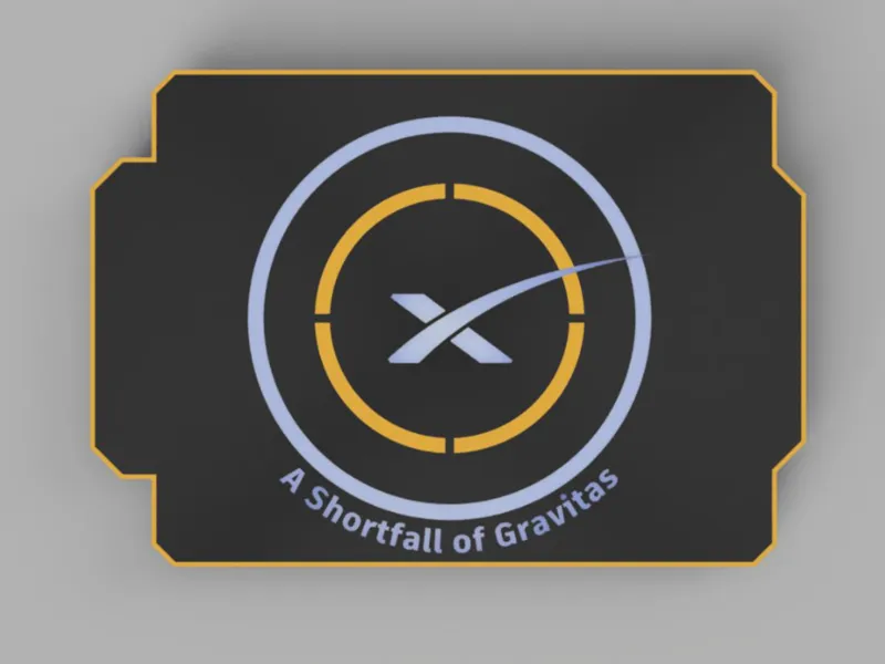 SpaceX ASOG Falcon 9 DroneShip Display/Coaster