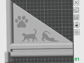 Cat hammock with wall mounting