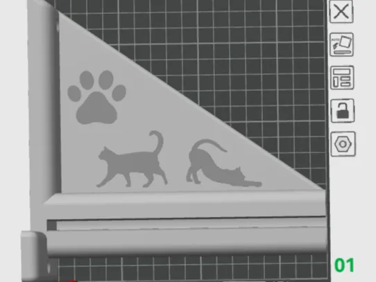Cat hammock with wall mounting