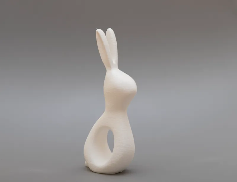 Minimalistic Easter rabbit / bunny 
