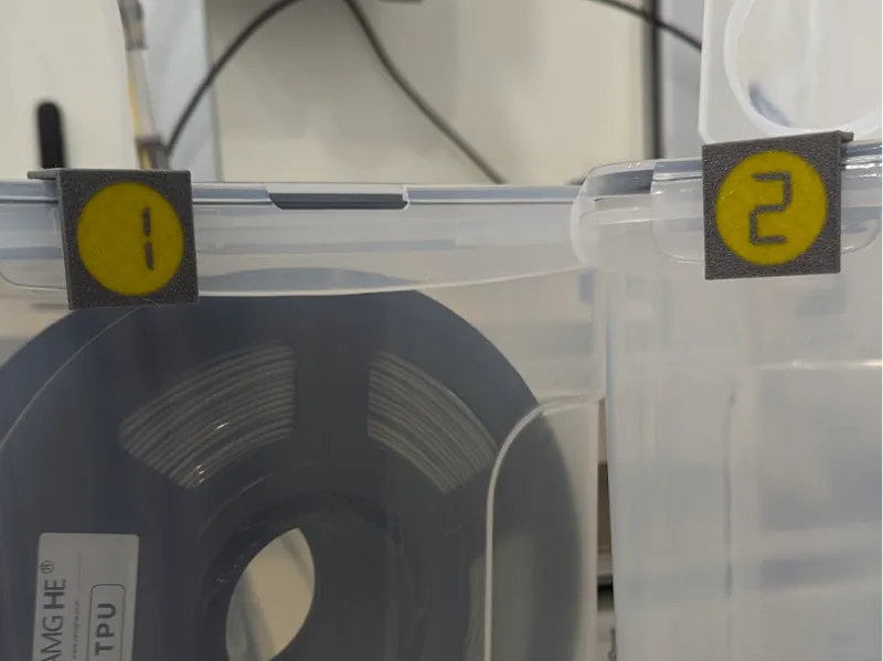 Drybox tag - AMS digital number (can be repainted)