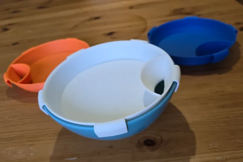 Pistachio and Seeds snap-on lid for IKEA bowl