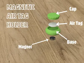 MAGNETIC AIR TAG HOLDER