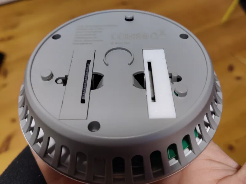 Sign Fire alarm Battery cover