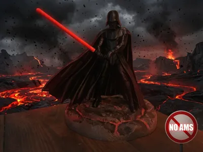 Darth Vader with rock base, NO AMS