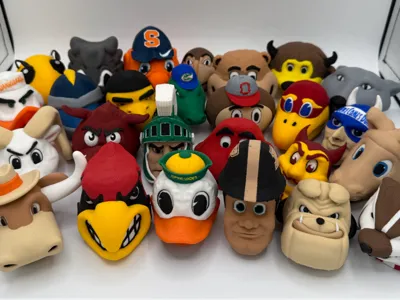 COLLEGE MASCOT HEADS