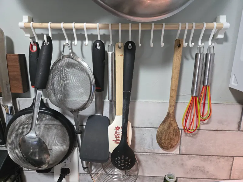 Kitchen Utensil 1/2" Dowel Hook System V2
