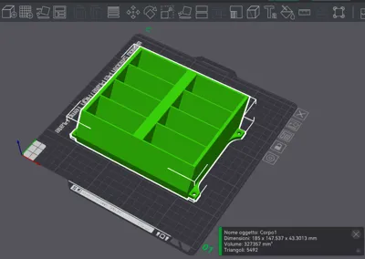 Clamshell Parts Box Wall Mount 8x by Nazca3D - MakerWorld