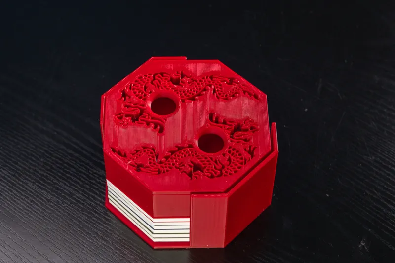 New Years Dice Game Dragon Coaster Set