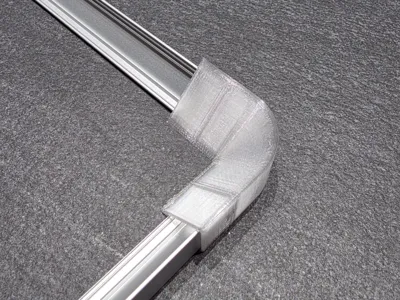 Inner corner / rounded corner connector for LED profile