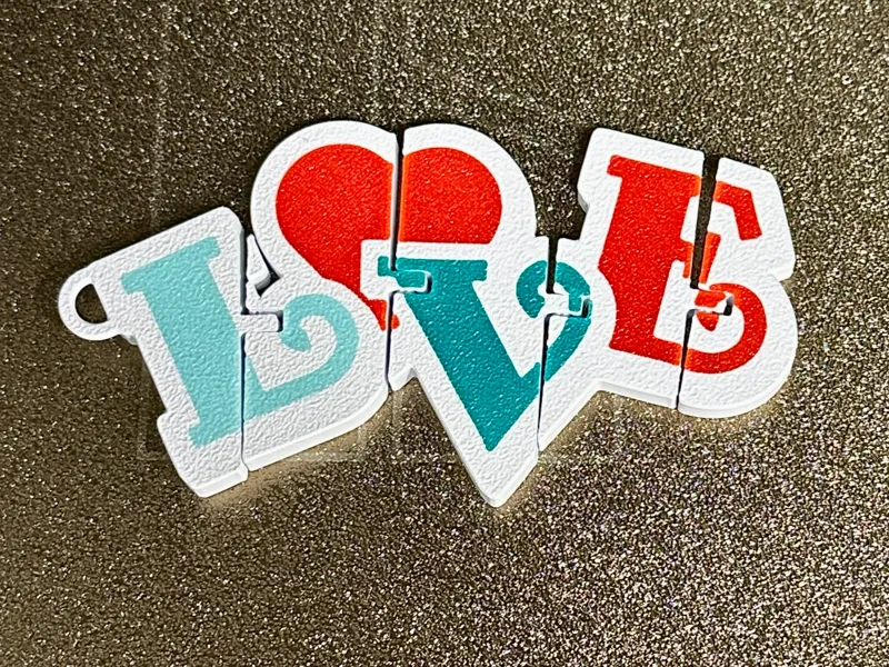 Love flexi keychain