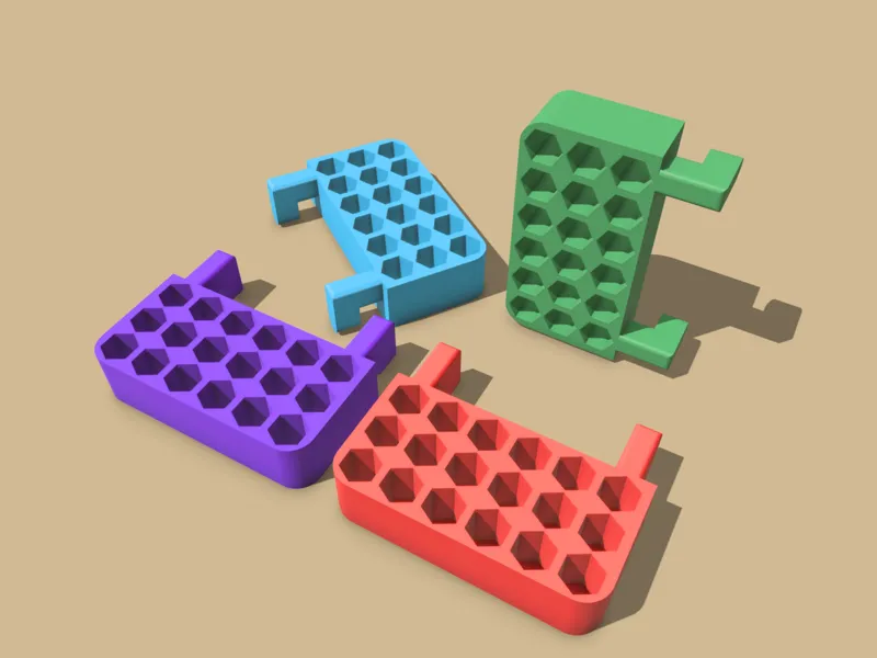 Ikea Skadis bit holder for 18 bits