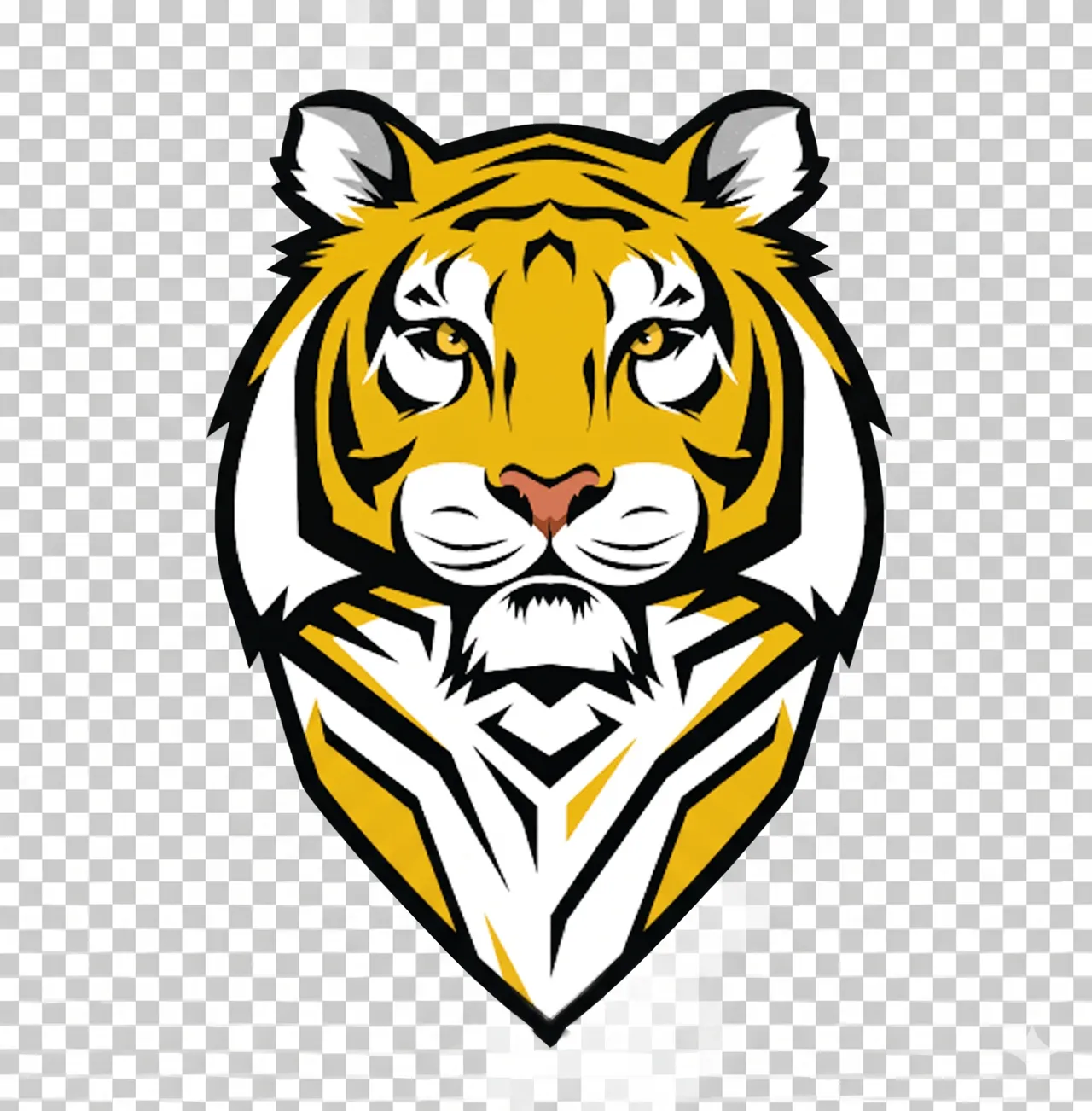 Tiger Mascot Earrings view 2