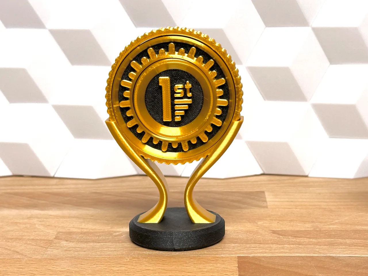 Fidget Medal Trophy (customize and spin!) view 4