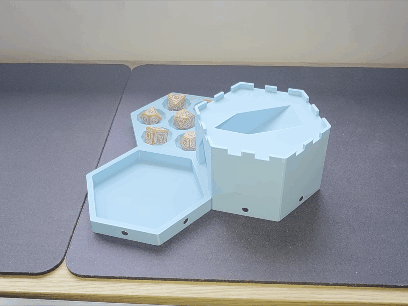 Dice Tower Hex Magnetic Modular Board Game System