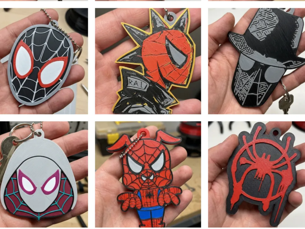 Llavero: Abrelatas Spider-Verse Marvel Spiderman Noir Gwen. Referencia del modelo original.