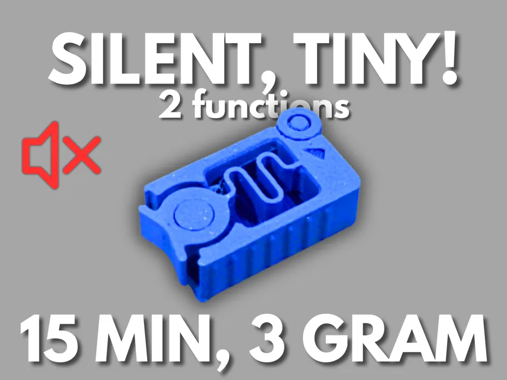 Accesorio para filamento: 2 in 1 TINY Silent Fidget - Leftover Spool Print. Referencia del modelo original.