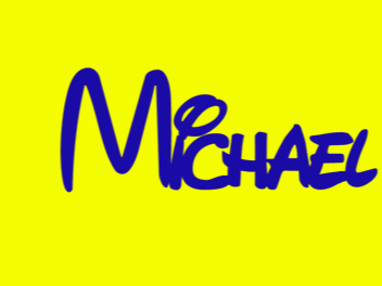 Michael - Disney-Style 3D Name Tag