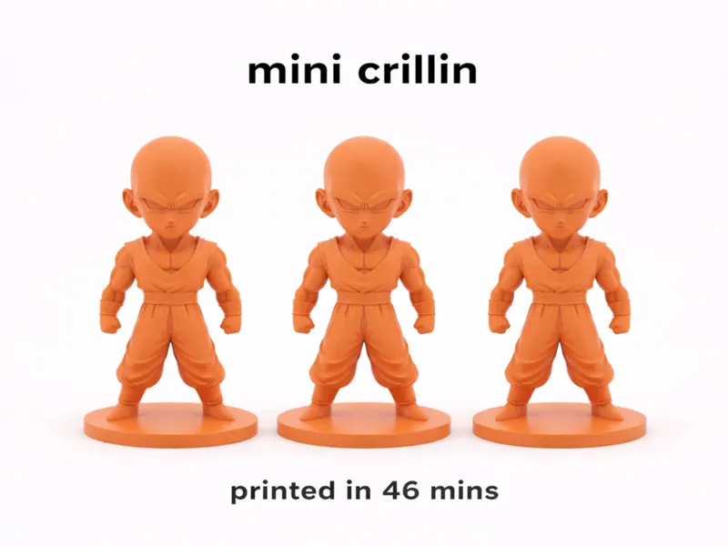 Mini Krillin – Inspired Martial Artist Figure