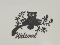 Décor mural chouettes de bienvenue — photo 1