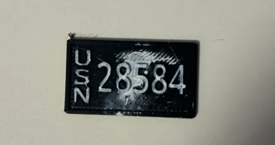 US Military License Plate 1:12