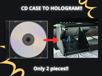 Hologram Projector from a CD Case (Fat & Slim)