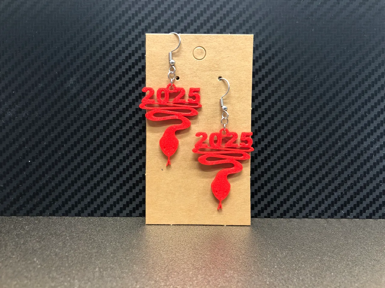 Chinese New Year 2025 Snake earrings view 2